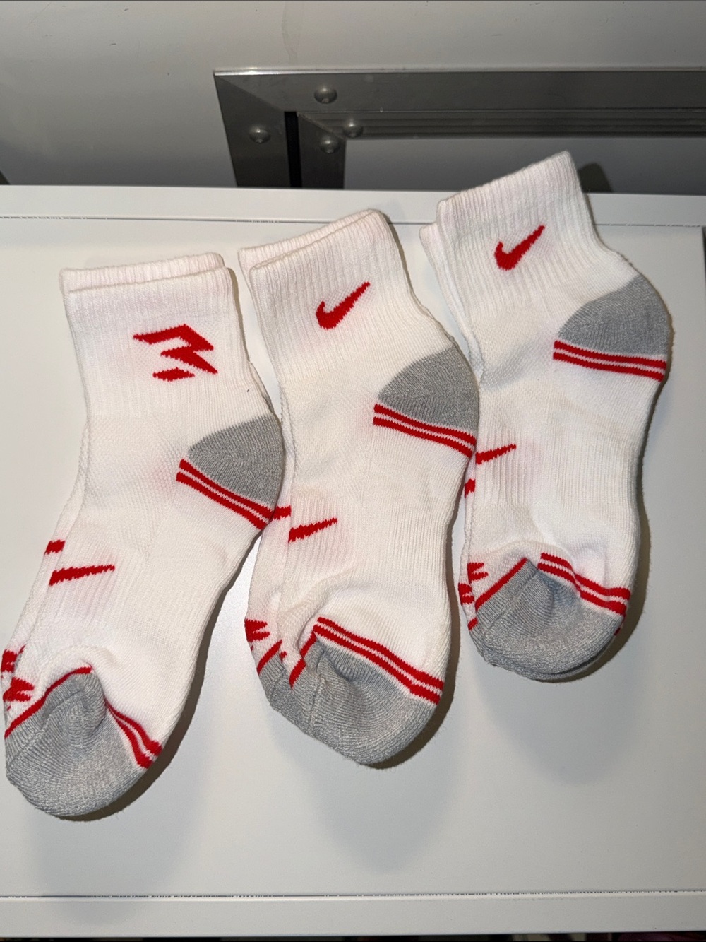 Nike White Crew Athletic Socks unisex - 3 Pairs